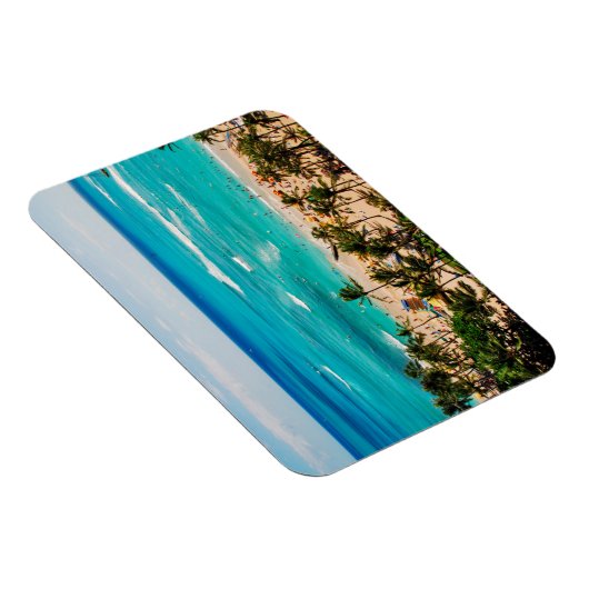 Erhöhte Sicht auf die Bucht von Waikiki, Honolulu  Magnet (Rechte Seite)