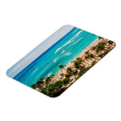 Erhöhte Sicht auf die Bucht von Waikiki, Honolulu Magnet (Linke Seite)