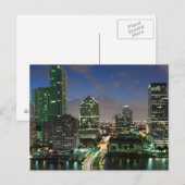 Erhöhte Skyline der Stadt Postkarte (Vorne/Hinten)