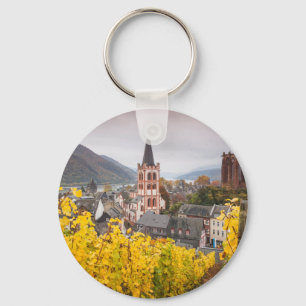 Erhöhte Stadtsicht Deutschland Schlüsselanhänger