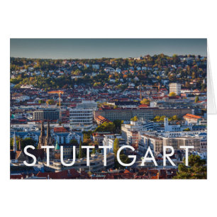 Erhöhte Stadtsicht von Stuttgart