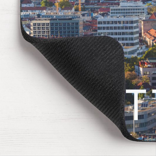 Erhöhte Stadtsicht von Stuttgart Mousepad (Ecke)