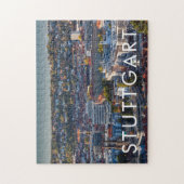 Erhöhte Stadtsicht von Stuttgart Puzzle (Vertikal)
