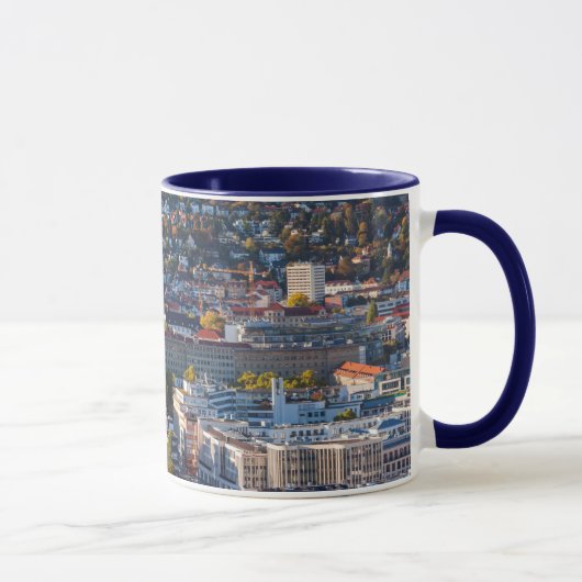 Erhöhte Stadtsicht von Stuttgart Tasse (Rechts)