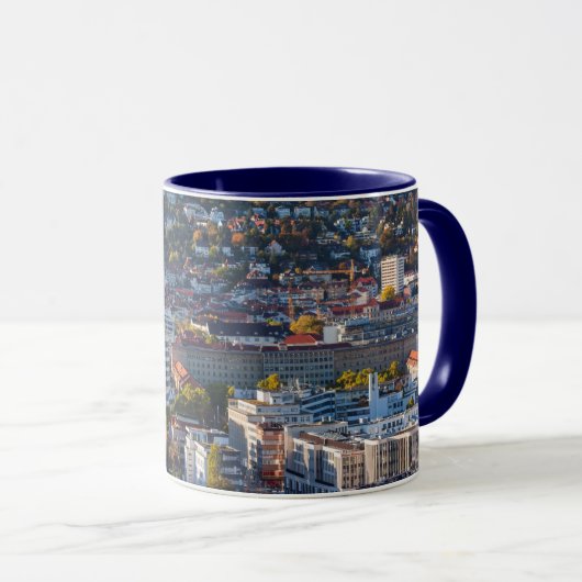 Erhöhte Stadtsicht von Stuttgart Tasse (VorderseiteRechts)