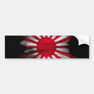 Erhöhter Sonnenpinselstrich, nationale Flagge Autoaufkleber