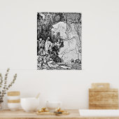 Erhöhung der Gravur Lazarus Rembrandt Poster (Küche)