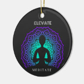 Erhöhung des Meditationswerts Keramik Ornament (Links)