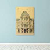 Erhöhung des Pavillons de l'Horloge Leinwanddruck (Insitu (Holzboden))