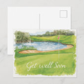 Erhole dich auf dem Golfplatz Postkarte (Vorne/Hinten)
