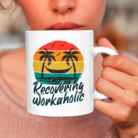 Erholender Workaholic | Lustiger Urlaubsbecher