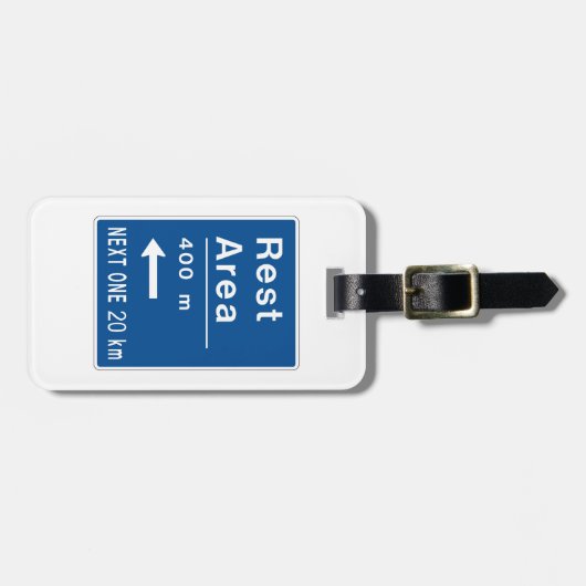 Erholung 400 m Links Straßennetz Gepäckanhänger (Vorderseite horizontal)