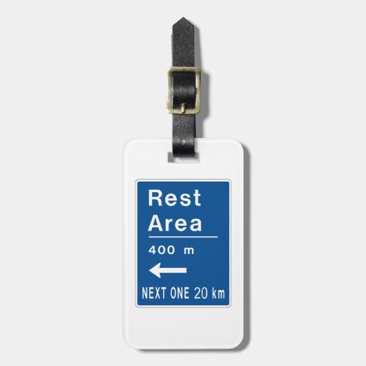 Erholung 400 m Links Straßennetz Gepäckanhänger (Vorderseite vertikal)