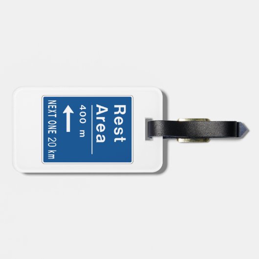 Erholung 400 m Links Straßennetz Gepäckanhänger (Rückseite horizontal)