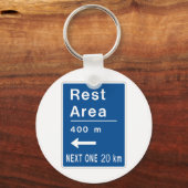 Erholung 400 m Links Straßennetz Schlüsselanhänger (Vorderseite)