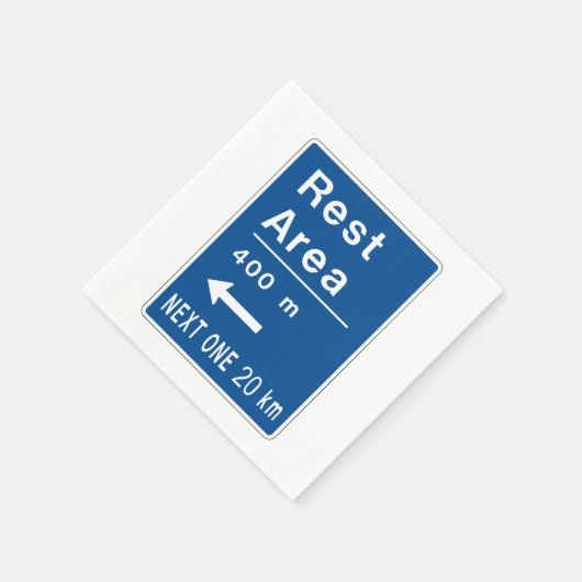 Erholung 400 m Links Straßennetz Serviette (Ecke)