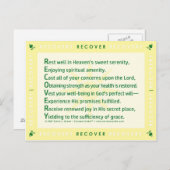 Erholung (akrostisch) postkarte (Vorne/Hinten)