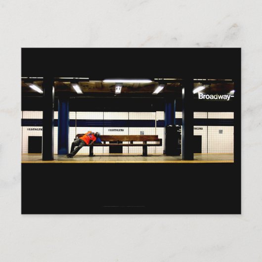 Erholung am Broadway Postkarte (Vorderseite)