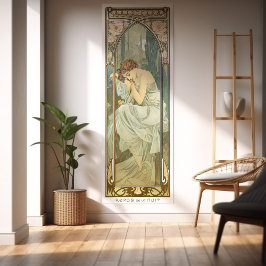 Erholung Art Nouveau Poster Set 1/4 von Mucha