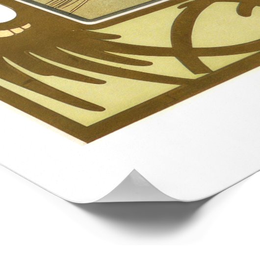 Erholung Art Nouveau Poster Set 1/4 von Mucha (Ecke)