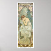 Erholung Art Nouveau Poster Set 1/4 von Mucha (Vorne)