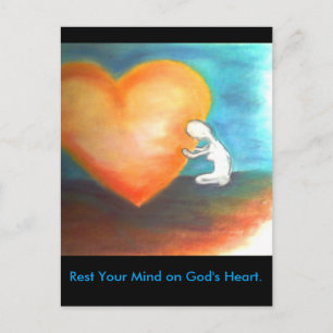 Erholung auf der Postkarte Gottes Herz