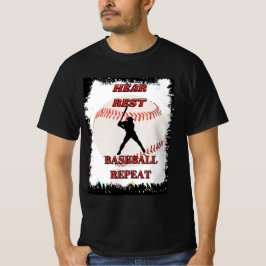 Erholung-Baseball wiederholen T-Shirt