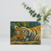 Erholung Berg - Tiger im Wilden Raum Postkarte (Stehend Vorderseite)