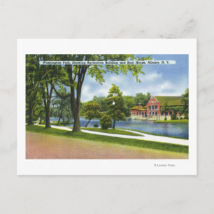 Erholung Bldg & Boathouse Postkarte