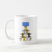 Erholung Cats feiern Sobriety etc. Kaffeetasse (Links)