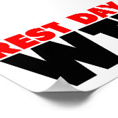 Erholung Day WTF Poster (Ecke)