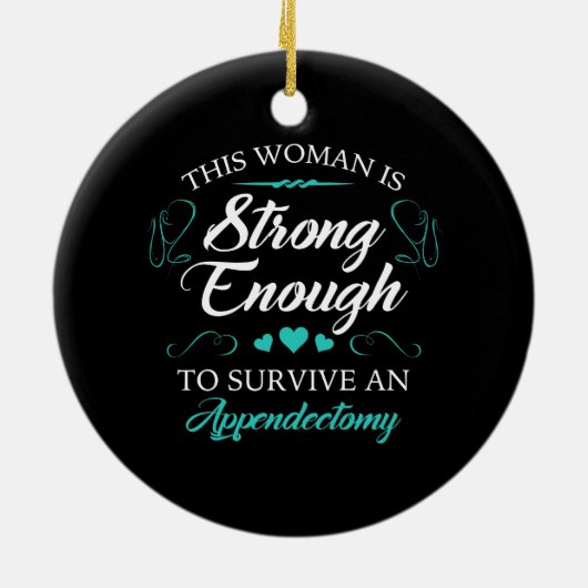 Erholung der Appendectomie-Operation Keramik Ornament (Hinten)
