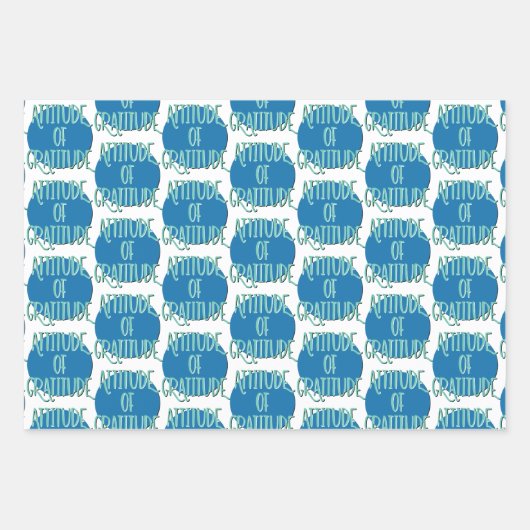 Erholung der Dankbarkeit Slogan Geschenkpapier Set (Vorderseite 2)