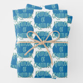 Erholung der Dankbarkeit Slogan Geschenkpapier Set (Beispiel)