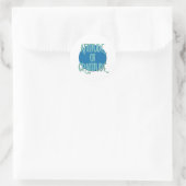 Erholung der Dankbarkeit Slogan Runder Aufkleber (Tasche)