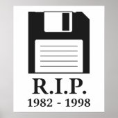 Erholung der Diskette "Peace RIP" Poster (Vorne)
