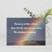 Erholung der Drogensucht Karte (Stehend Vorderseite)