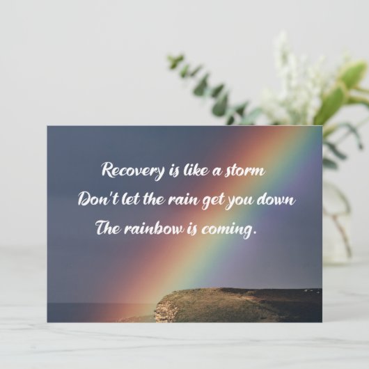 Erholung der Drogensucht Karte (Stehend Vorderseite)