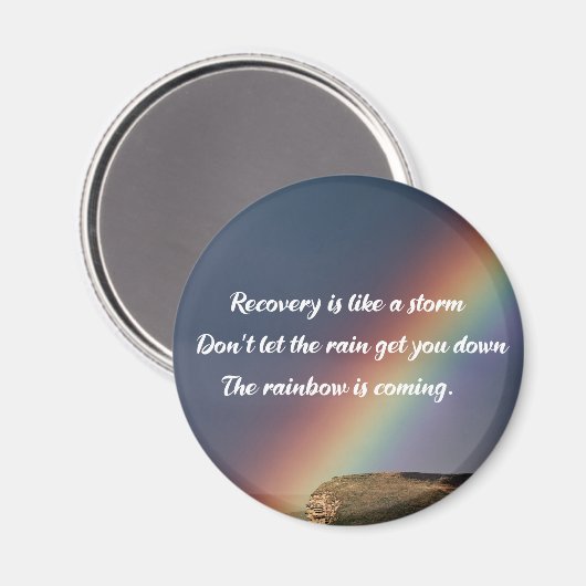 Erholung der Drogensucht Magnet (Vorderseite/Rückseite)