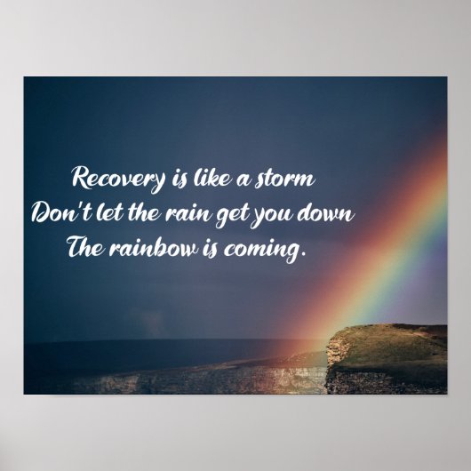 Erholung der Drogensucht Poster (Vorne)