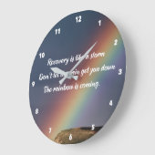 Erholung der Drogensucht Rehab Große Wanduhr (Winkel)