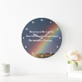 Erholung der Drogensucht Rehab Große Wanduhr (Zuhause)