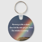 Erholung der Drogensucht Schlüsselanhänger (Rückseite)