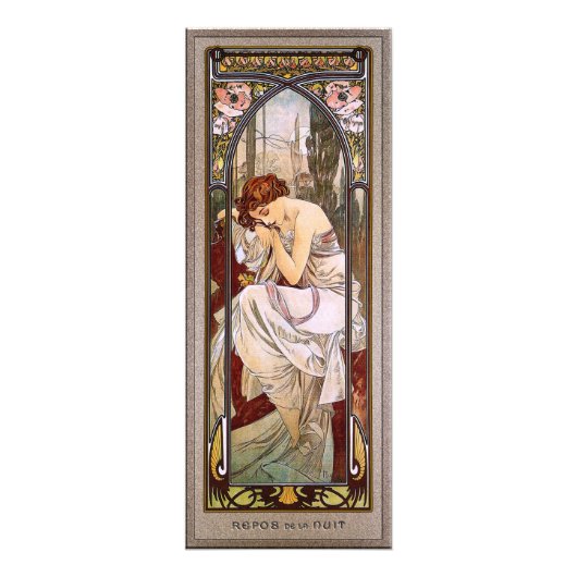 Erholung der Nacht von Alphonse Mucha Fotodruck (Vorne)