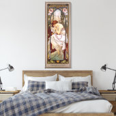 Erholung der Nacht von Alphonse Mucha Leinwanddruck (Insitu (Schlafzimmer))