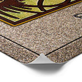 Erholung der Nacht von Alphonse Mucha Poster (Ecke)