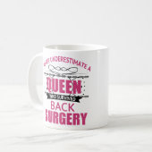 Erholung der Operation für Frauen Kaffeetasse (Vorderseite Links)