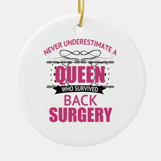 Erholung der Operation für Frauen Keramik Ornament (Vorne)