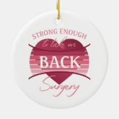 Erholung der Operation für Frauen Keramik Ornament (Hinten)
