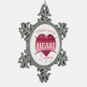 Erholung der Operation für Frauen Schneeflocken Zinn-Ornament (Links)